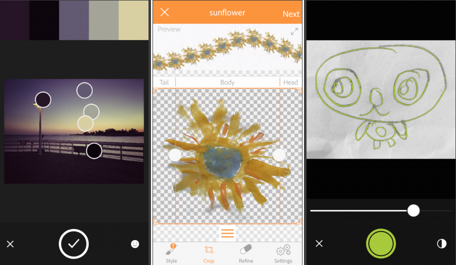 Adobe Color, Brush, and Shape mobile apps